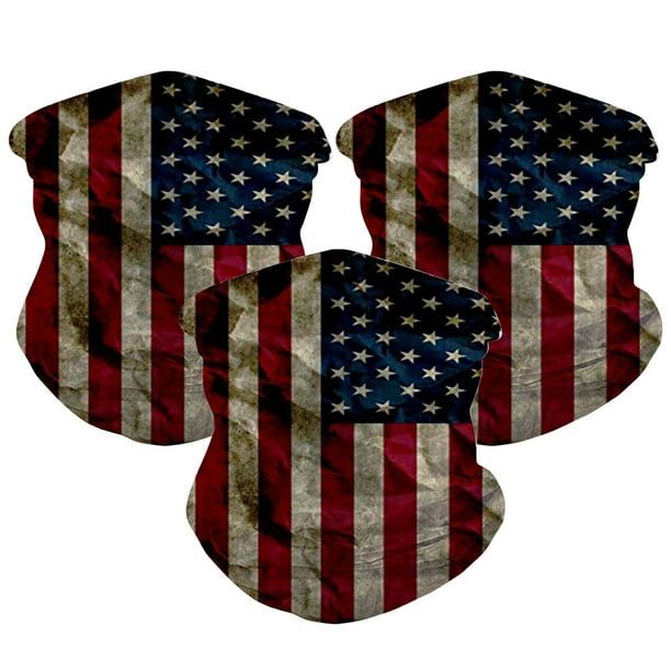 Outdoor Neck Scarf Headwear for ATV Riding Skiing Motorcycling 2 Pack American Flag Motorcycle Mask Outdoor Neck Scarf Headwear for ATV Riding Skiing Motorcycling 2 Pack American Flag Motorcycle Mask